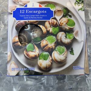 Fresh/Frozen Escargot (Snails) in Seasoned Garlic Butter (12 count)