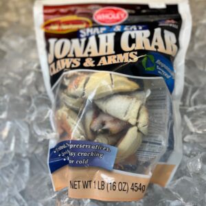 Jonah Crab Claws - 1 lb frozen package