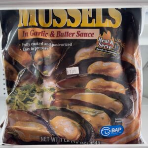 Mussels in Garlic & Butter Sauce