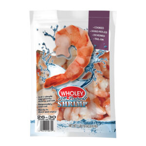 Cooked, Peeled, Deveined Shrimp 26/30 (2 pound bag)