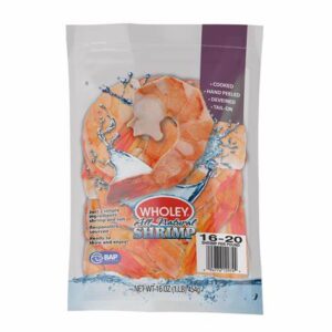 Cooked, Peeled, Deveined Shrimp 16/20 (2 lb bag)